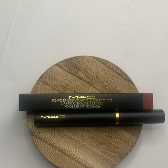 MAC Lip Color Velvet Blur Slim Stick Pumpkin Spiced shade 885 spicy orange New - Picture 8 of 9
